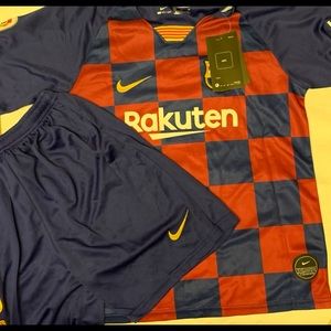 Messi FC Barcelona Jersey & Shorts Youth sz26